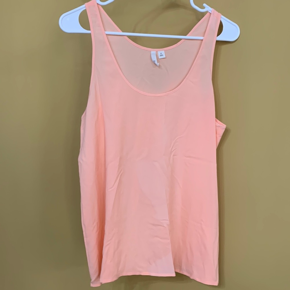 Frenchi light peach tank top
